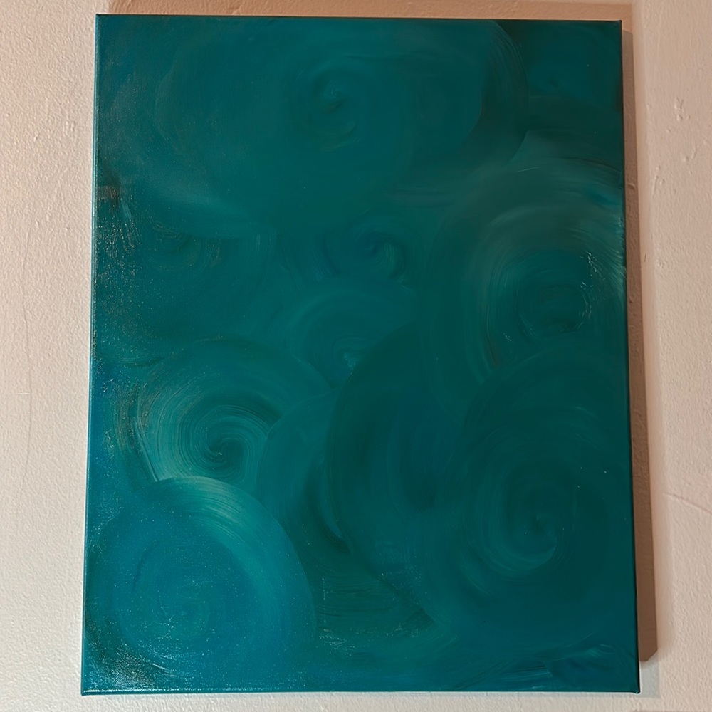 Large canvas painting